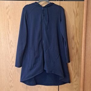 LOGO Lounge Women's Navy Zip-Front Hoodie Jacket